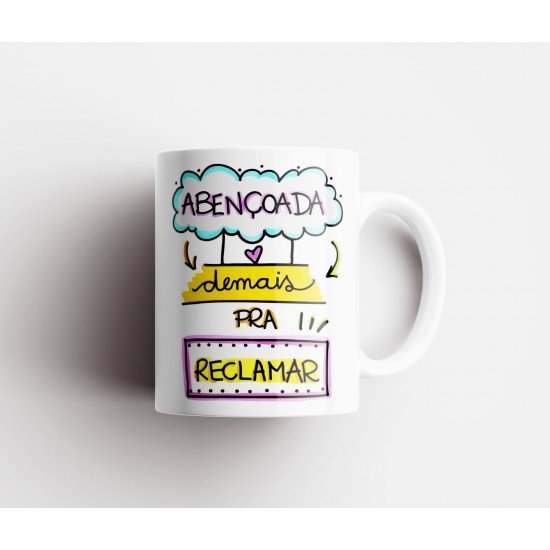 Caneca Personalizada Porcelana Letra + Nome + Frase