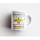 Caneca Personalizada Porcelana Caricatura + Frase (Uma Pessoa)