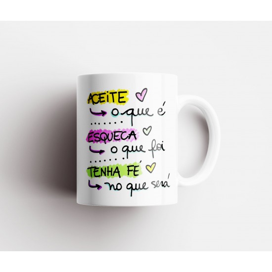 Caneca Personalizada Porcelana Letra + Nome + Frase