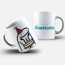 Caneca Personalizada Flork + Feliz Aniversário (Mod. 1)