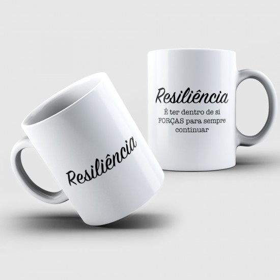 Caneca Porcelana Resiliência