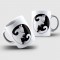 Caneca Porcelana Yin Yang Gato (Mod. 1)