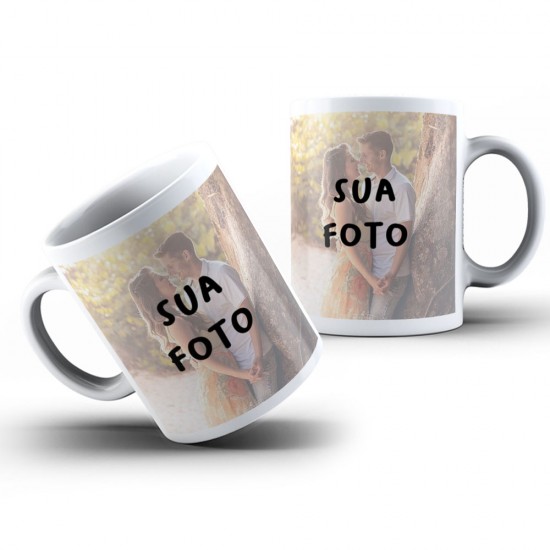 Caneca Personalizada Com Duas Fotos