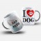 Caneca Personalizada Com Foto + I Love Dog