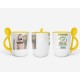 Caneca c/ Colher Personalizada O Aniversário É Seu! Mas Você é o Meu Melhor Presente + Foto Caneca c/ Colher Personalizada O Aniversário É Seu! Mas Você é o Meu Melhor Presente + Foto