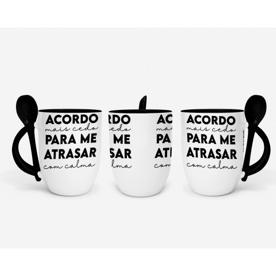 Caneca c/ Colher Personalizada EAD Entrego a Deus Caneca c/ Colher Personalizada EAD Entrego a Deus