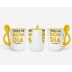 Caneca c/ Colher Personalizada Tenha Um Bom Dia (Longe de Mim) Caneca c/ Colher Personalizada Tenha Um Bom Dia (Longe de Mim)