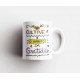 Caneca Personalizada Porcelana Letra + Nome + Frase