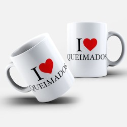 Caneca Personalizada I Love Queimados