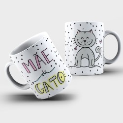 Caneca Personalizada Mãe de Gato