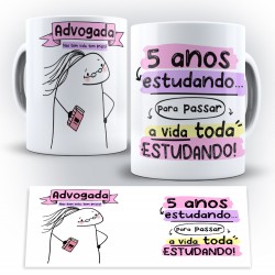 Caneca Profissão Flork Advogada