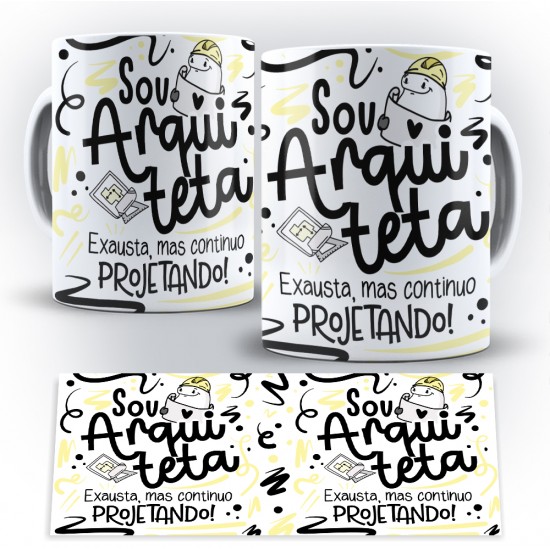 Caneca Profissão Flork Arquiteta (Mod. 2)