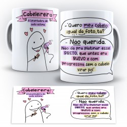 Caneca Profissão Flork Cabelereira