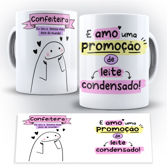 Caneca Profissão Flork Confeiteira