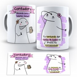 Caneca Profissão Flork Contadora