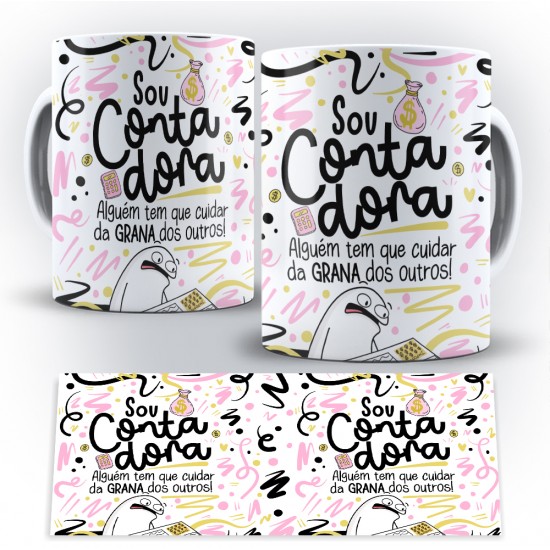 Caneca Profissão Flork Contadora (Mod. 2)