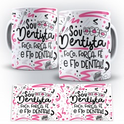 Caneca Profissão Flork Dentista (Mod. 2)