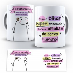 Caneca Profissão Flork Fisioterapeuta Mulher