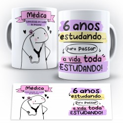 Caneca Profissão Flork Médica