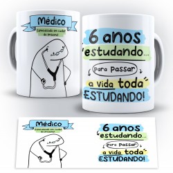 Caneca Profissão Flork Médico