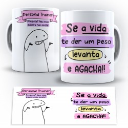 Caneca Profissão Flork Personal Trainer (Mod. 2)