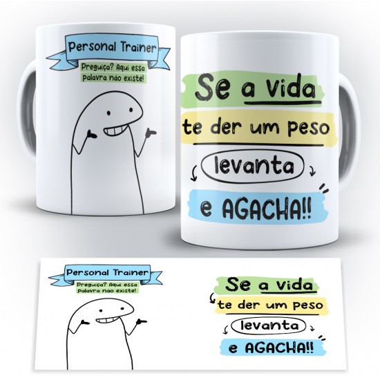 Caneca Profissão Flork Personal Trainer