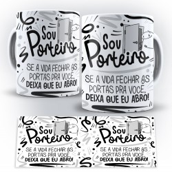 Caneca Profissão Flork Porteiro