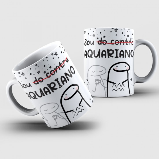 Caneca Personalizada Signo Flork Aquariano