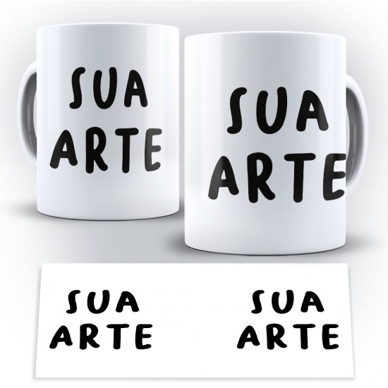 Caneca Personalizada Porcelana Sua Arte